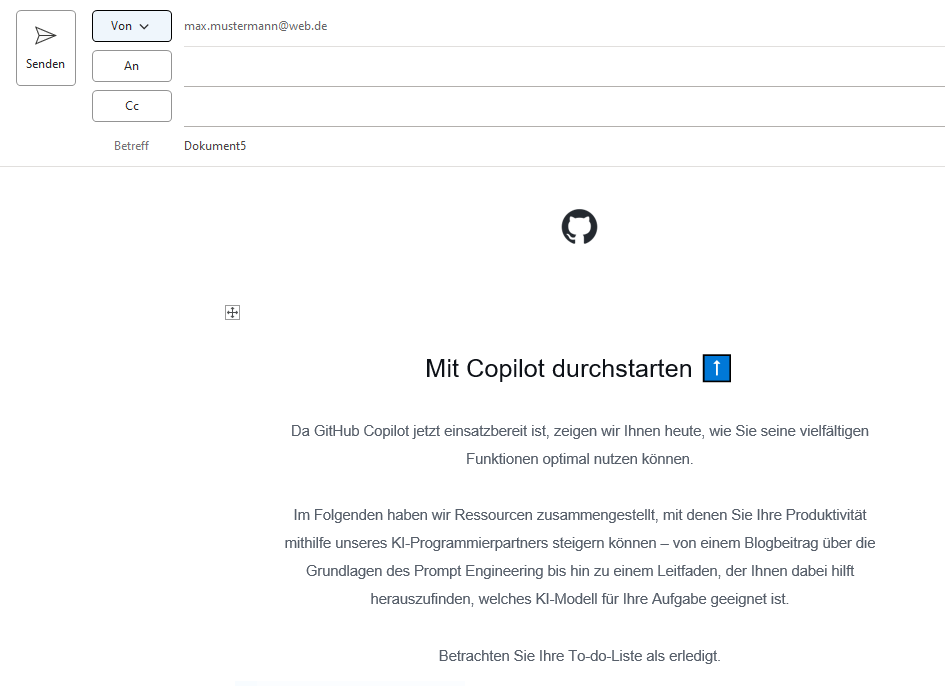 Ergebnis zurückgeben